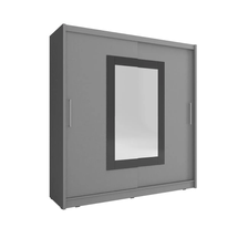 Grafit garderob 200 cm Wiki II