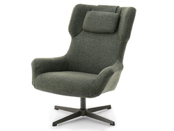 Fåtölj grön grafit ben IRVING