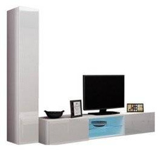 Vardagsrumsmöbler högglans Vigo 21 vit