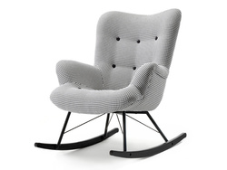 Pepite fåtölj svarta ben LAUREN