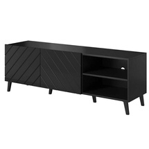 Svart TV-bänk 150 cm ABETO