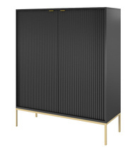 Svart hög byrå VOLARE