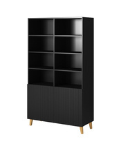 Svart bokhylla 100 cm PAFOS