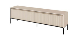 Beige TV-skåp 193 cm med höga ben TREND