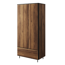 Garderob med gångjärnsdörrar 90 cm Borga