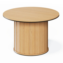 Runt soffbord ek vincenza/eukalyptus ROLLO