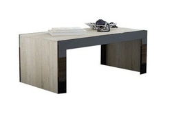 Rektangulärt soffbord ek sonoma/ svart 120 cm TESS OUTLET