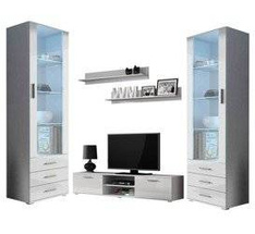 Mediamöbler för vardagsrummet vit SOHO 4