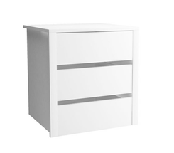 Garderobsinredning - byrå med lådor vit