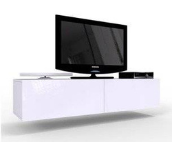 Hängande TV-bänk Vigo 140 cm vit