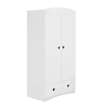 En rymlig garderob för barn vit JULIETTA