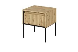 Sängbord med låda och LED TREND