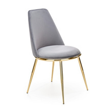 Grå stol velour K460