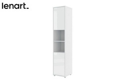 Bokhylla till skåpsäng vit matt Bed Concept BC-08