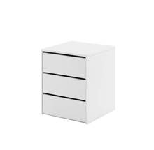 Garderobsinredning - byrå med lådor vit IBIS