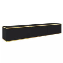 Svart TV-bänk 175 cm ORO