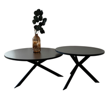 Svart soffbordsset LIBERTY