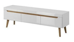 TV-bänk Nordi vit högglans 160 cm