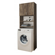 Badrum högskåp mörk ask Sana