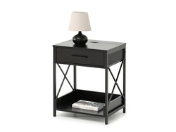 Nattduksbord med eluttag och USB - TORI