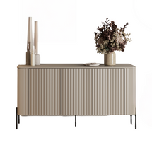 Elegant räfflad byrå, 150 cm kashmir VICTORIA