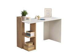 Enkelt vitt skrivbord FINO