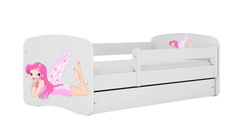 Säng med madrass och låda 140x70 BABY DREAMS Rosella