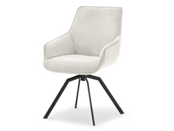 Corduroy stol beige svarta ben LAOMI