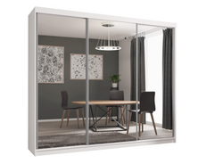 Skjutdörrar garderob med spegel Lux