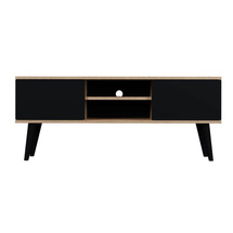 Tv-bänk 120 svart/ ek artisan TORONTO