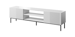 Vit TV-bänk 200 cm SLIDE