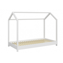 Barnsäng hus 80x160 vit BELLA