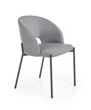 Grå stol med svarta ben ALEPPO