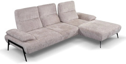 Loungesoffa beige höger CESAR