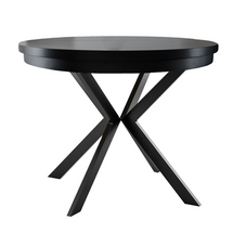 Svart runt matbord 90 cm EDWARD