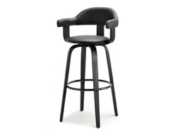 Hocker svarta industriella svarta ben BLACK HOCKER