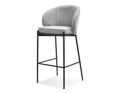 Hocker grå svart ben FABIO