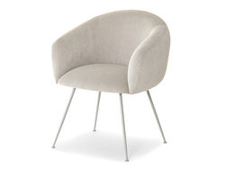 Corduroy stol beige grå ben MIDO