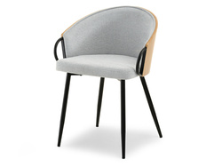 Ekstol grå/svarta ben ELVIRA