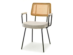 Ekstol beige/svarta ben CECIL