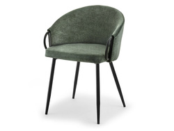 CLARA grön stol med svarta ben