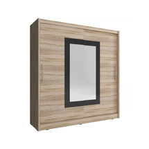 Garderob med skjutdörrar och spegel 180 cm Wiki II