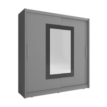 Grå garderob 180 cm Wiki II