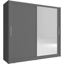 Grafit garderob med spegel 180 cm MAI