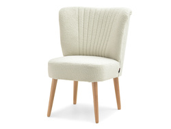 Fåtölj creme ljus ek ben DIZI