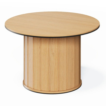 Runt stort soffbord ek vincenza/eukalyptus ROLLO