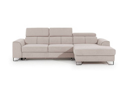 Hörnbäddsoffa med behållare beige ASTI MINI