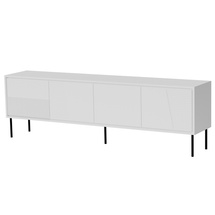 Vit matt tv-bänk 200 cm SELLA