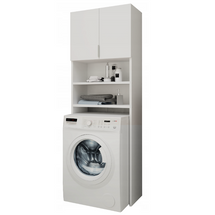 Skåp för tvättmaskin vit Sana
