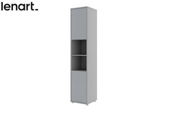 Bokhylla till skåpsäng grå matt Bed Concept BC-08 